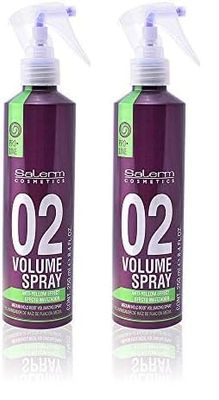 Salerm Cosmetics Volumen Spray Cabello Blanco - 250 ml (Paquete de 2)