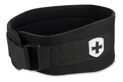 Harbinger Nylon gewichthefriem - flexibele ultralichte schuimkern - zwart - 4,5 inch breedte - maat L
