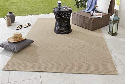 bougari Match en de e exterior tapete, polipropileno, bege, 150 x 80,0 x 0,8 cm