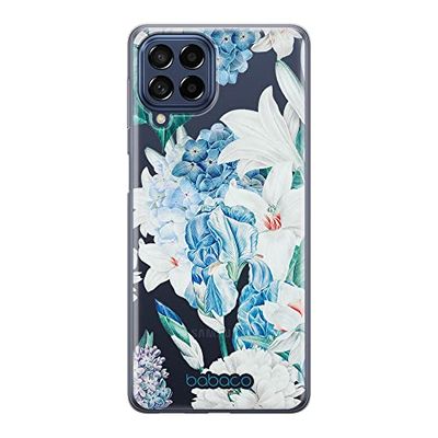 ERT GROUP mobiltelefonfodral för Samsung M53 5G originalt och officiellt licensierat Babaco mönster Flowers 026 optimalt anpassad till formen på mobiltelefonen, gedeeltelijk transparant