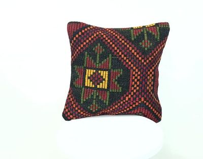 Kelim Cuscino 40x40 cm fatto a mano turco prodotto federe kilim dekorativo orientale etnici cuscino 1610