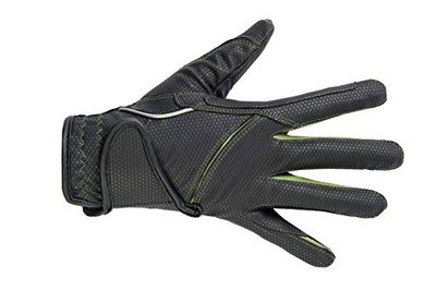 HKM vuxna ridhandskar mode – 9156 gröna XS byxor, 9156 svart/gräsgrön, XS