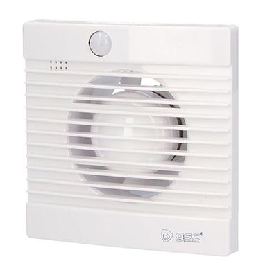 Extractor con sensor de movimiento, diámetro de 100 mm, 15W, ideal para ventilación automática en baños y cocinas.