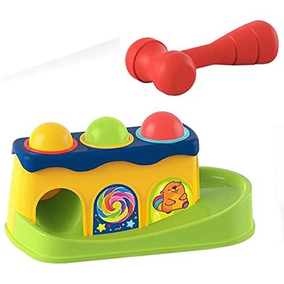 JUINSA- Banco Martillo Bolas Activity 26x13x15, Multicolor (700500)