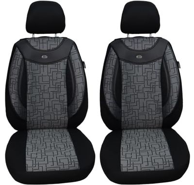 Housses de siège sur Mesure compatibles avec Hyundai H-1 2ème génération conducteur et Passager à partir de 2007 à 2018.