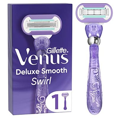 Venus Gillette Extra Smooth Swirl Razor for Women with Flexiball Technology (Packaging May Vary)