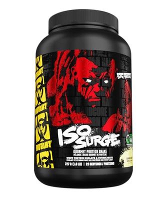 MUTANT ISO Surge | Whey Isolate Protein Powder | 25g Protein, Fast-digesting whey Protein Isolate & whey hydrolysate, Gourmet Flavors | 727 g | Banana Cream
