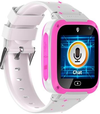 Cefa Tronic Smartwatch, Holawatch Love, SIM-kaart, oproepen, berichten, SOS-knop, schoolmodus, wiskundespellen, zaklamp, camera, alarm, 2G, LBS-lokalisatie, app compatibel met Android, iOS.