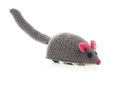 ZAMIBO Souris Feutrine à Friction, 7 cm, Gris