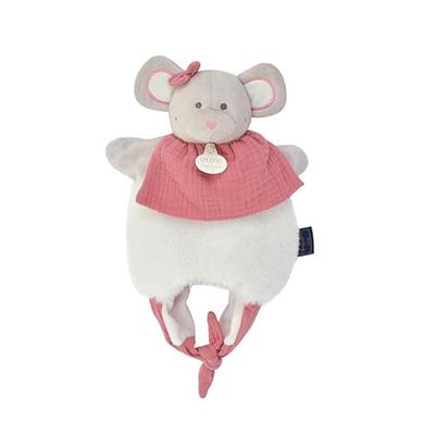 Doudou et Compagnie - Doudou Mouse - Doudou borsa - Rosa - 30 cm - DOUDOU AMUSETTE - DC3827
