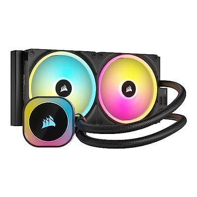 Corsair iCUE LINK H115i RGB Liquid CPU Cooler - 280mm AIO - QX140 RGB Fans - Fits Intel® LGA 1700, AMD® AM5 - iCUE LINK System Hub Included - Black