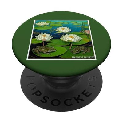 Frog fue un courtin' - bonito y divertido PopSockets PopGrip Adhesivo