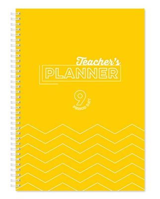 Silvine Planificateur académique A4 pour enseignant avec couverture rigide durable et pages de planification périodique de 204 x 9 cm