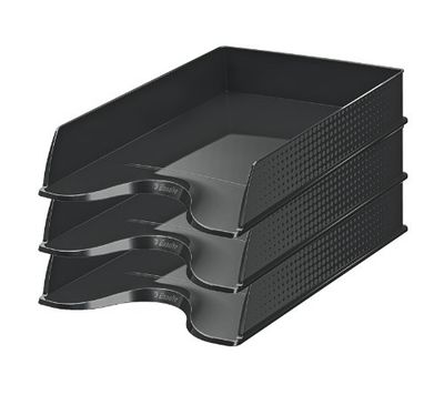Esselte Fusion brievenmanden, 10 stuks zwart, opak