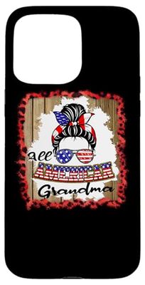 All American Grandma Patriotic Matching Family 4th of July Custodia per iPhone 15 Pro Max
