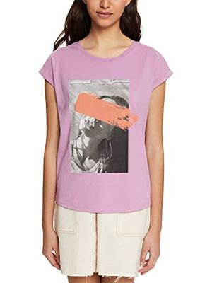 edc by ESPRIT T-shirt för kvinnor, 560/lila, XS