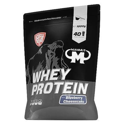 Mammut Nutrition Whey Protein, Gâteau de fromage et myrtille, petit-lait, protéines, shake de protéines, 1000 g