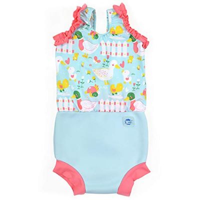 Splash About Happy Nappy Luier Badpak voor babymeisjes, Little Ducks, 2-3 Jaren