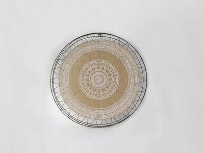 PLACA PARED METAL/CUERDA
