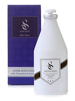 SANGADO Invincible Aftershave Lotion for Men, Moisturizing, Refreshing, Luxury Smelling, Woody Aquatic Scent, Fine French Essences, Long-Lasting, Modern, Energized, Refined for Men, 100 ml