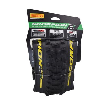 PIRELLI Scorpion Race Enduro T 29 x 2.5 Yellow Cubiertas, Adultos Unisex, Black (Negro), Talla Única
