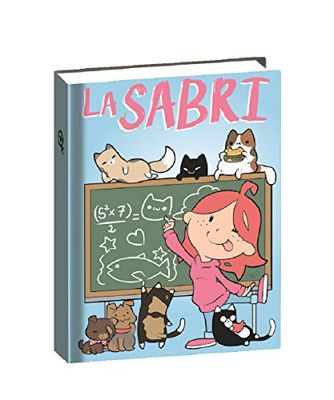 La Sabri 4School dagboek, 12 maanden, katten, lichtblauw meerkleurig, blauw