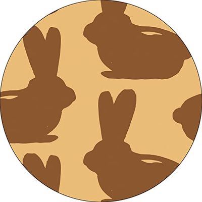 Bonateks, Round Digital Printed Mouse Pad, Non-Slip Base, for Office and Home, Diameter:22cm