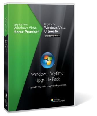 Microsoft Windows Anytime Upgrade Pack Home Prem to Ultimate UPG DVD English SP1 (PC)