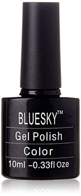 Bluesky Smalto Per Unghie Gel, Bright Pink Glitter, Xk29, Rosa, Neon, Luccichio (Per Lampade Uv E Led) - 10 Ml