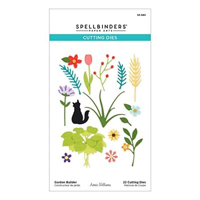 Spellbinders Builder Etched Dies from The Country Garden Collection by Annie Williams, Metal, ONE