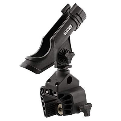Scotty Unisex 0339-BK, Powerlock Stånghållare, med 0449 Klämfäste, Svart, En storlek