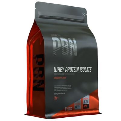 Premium Body Nutrition - Whey-ISOLATE Protein Powder, 1kg, Strawberry - 33 Servings