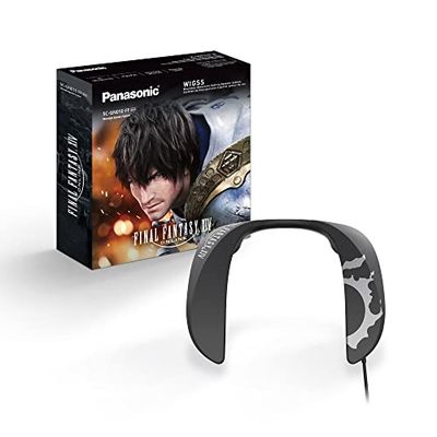 Panasonic SoundSlayer SC-GN01E-FF I Enceinte 3D Tour de Cou Gaming Édition Collector FINAL FANTASY® XIV Online (HP 4 canaux, 3 modes Son RPG/FPS/Voix, Double Micro, USB et Aux.) - Version Française, Noir