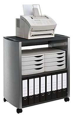 Durable 3101125 Carro multifuncional Design Line L, plata metálica y antracita, amplio