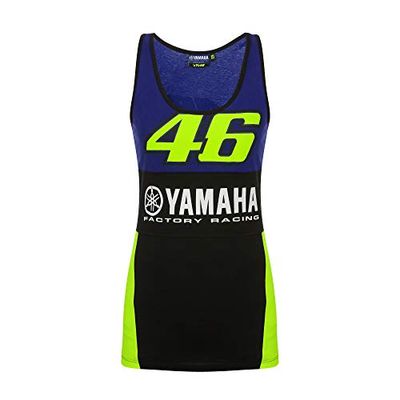 Valentino Rossi Yamaha Dual-Racing T-Shirt Femme, Royal Blue, XL