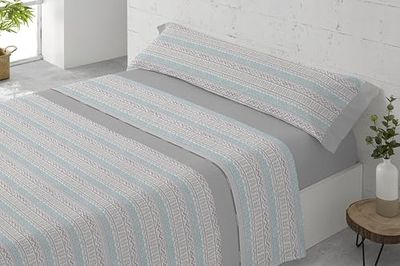Juego sábanas 50/50 mistral 135 cm 4p gris