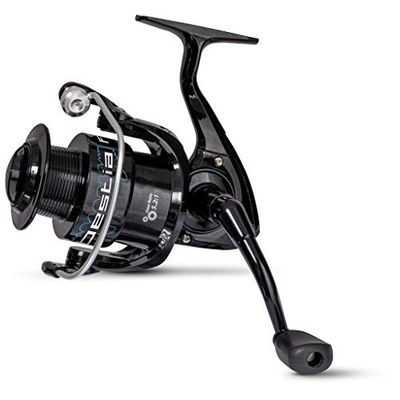 Zebco Bestia FD 5000 allround vismolen met hoge remkracht tot 6 kg, zwart