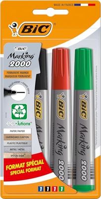 Bic TS-140401 Marking 2000 Bullet Tip Permanent Marker, Pack of 4