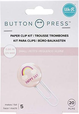 We R Memory Keepers WR Button Press 5 Paper Clips 25mm, Makes 5