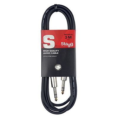 Stagg 3 m Câble Microphone XLR - XLR de Haute Qualité - Noir