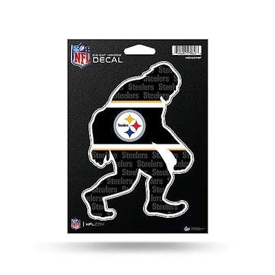 Rico Industries NFL Football Pittsburgh Steelers Big Foot 5" x 7" Vinyl Die-Cut Decal - Car/Truck/Home Accessory
