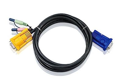 ATEN 2L-5203A 3-in-1 audio/video KVM-kabel, 3 m