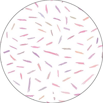 Bonateks, Runt digitalt tryckt musmatta, halkfri undersida, för kontor och hem, diameter: 22 cm