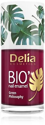 Delia Cosmetics - Bio Green Nail Polish - CARNIVAL - Vegan Friendly - Perfect Opacity and Shine - Easy and Fast Application - Natural Ingredients - Long Lasting Color up to 6 Days - 11ml