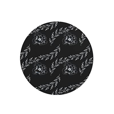 Questo Casa, Ronde digitaal bedrukte muismat, antislip onderkant, voor kantoor en thuis, diameter: 22 cm