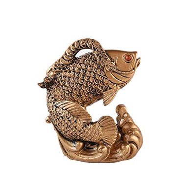 lachineuse Decoratieve artikelen, hars, goudkleurig, 12x8x14cm