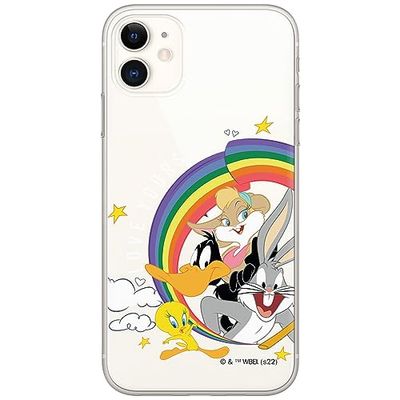 ERT GROUP Funda para teléfono móvil iPhone 11 Original y con Licencia Oficial de Looney Tunes con diseño 016 Perfectamente Adaptada a la Forma del teléfono móvil, parcialmente Transparente