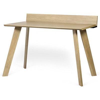 Delamaison Abbey tafel, eiken, grijs, 126 x 72 x 89 cm