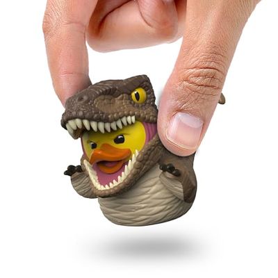 TUBBZ Mini: Jurassic Park - Figura de Vinilo de Pato de Goma de Velociraptor