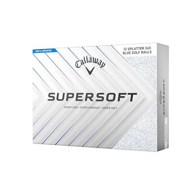 Callaway Golf Palla da Golf Supersoft 2025, blu screziato, Blu Macchiato